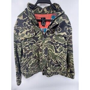 Kane & Unke Utility Jacket Mens Camo Size XL
